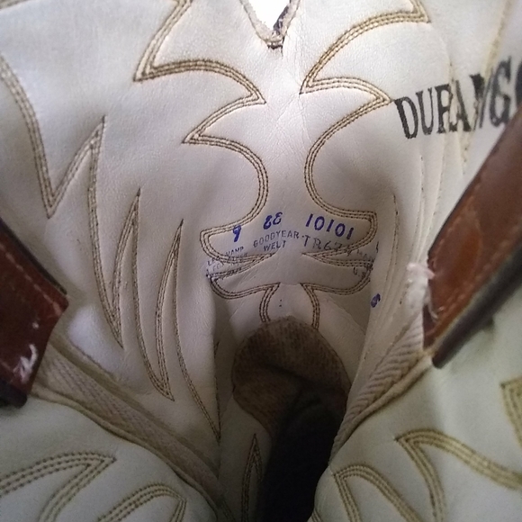 Durango Mens GOODYEAR Well Tan Brown Distress Leather Cowboy/Western Boots 9 EE - Picture 6 of 10